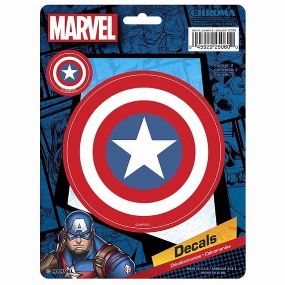 Captain America Captain America Shield Car Emblem Stickers - Walmart.com