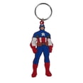 thumbnail image 1 of Captain America Laser Cut Rubber Keychain, 1 of 2