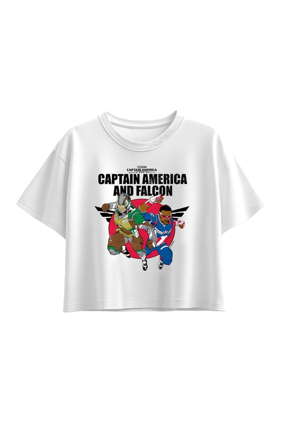 - Captain Falcon Team Up - Youth Girls Boxy T-Shirt