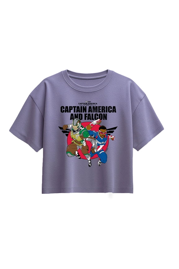 - Captain Falcon Team Up - Youth Girls Boxy T-Shirt