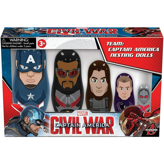 Captain America: Civil W Ar Nesting Doll Set, Team Captain America