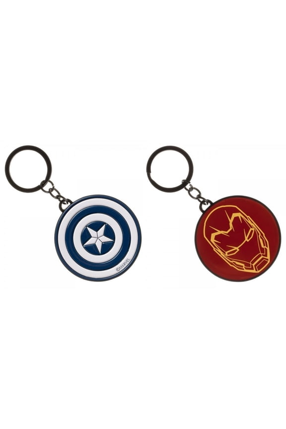 Marvel Captain America Civil War Double Sided Logo Enamel Filled Keychain