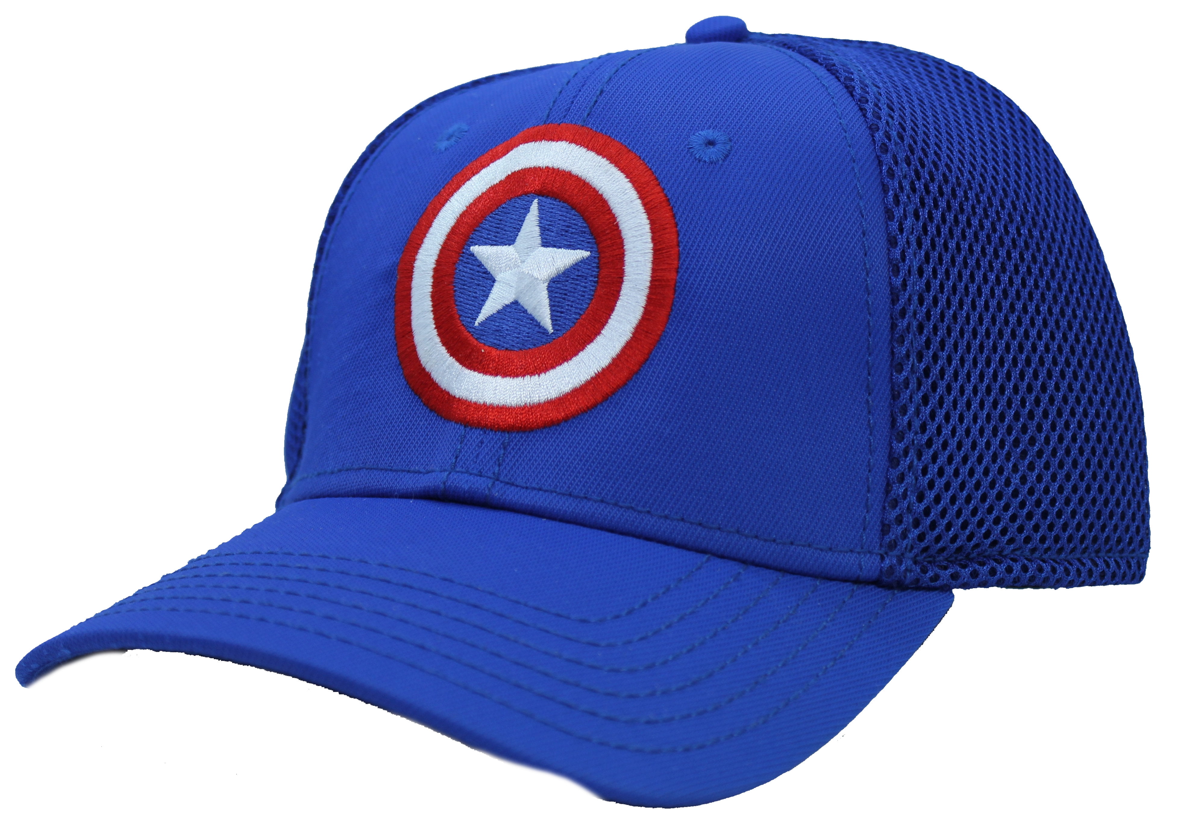 Captain America Classic Logo Flexible Fit Breathable Mesh Baseball Cap Hat Walmart