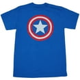 thumbnail image 1 of Captain America Classic Shield Royal T-Shirt, 1 of 1