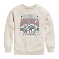thumbnail image 1 of Captain America - Collegiate - Youth Boys Crew Fleece Sweatshirt, 1 of 4