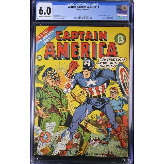 Captain America Comics #13 - CGC 6 Comic Book
