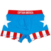 Captain America Cosplay Men's Underwear Boxer Briefs-XXLarge 44-46