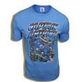 thumbnail image 1 of Captain America Crowd Cool Blue Adult T-Shirt, 1 of 1