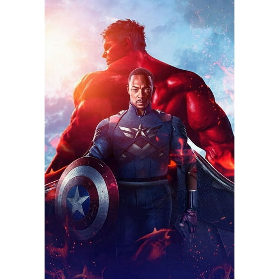 Captain America Diamond Painting Kits for Adults,5D Diamond Painting Full Drill Round Rhinestone Diamond Art Kits,DIY Red Hulk Diamond Dots Arts Craft for Home Wall Decor 12x16 inch