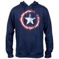 thumbnail image 1 of Captain America Distressed Navy Pullover Hoodie-2XLarge, 1 of 4