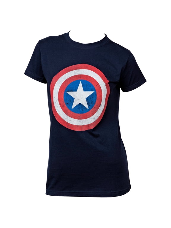 Distressed Shield Symbol Women's T-Shirt-Small
