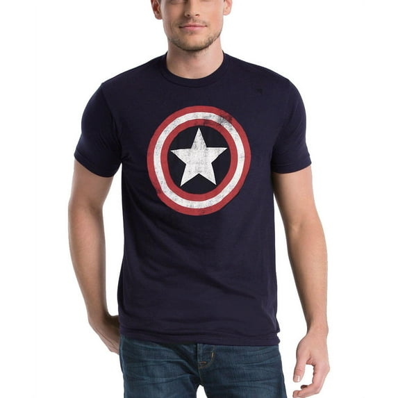 Captain America Distressed Shield T-Shirt