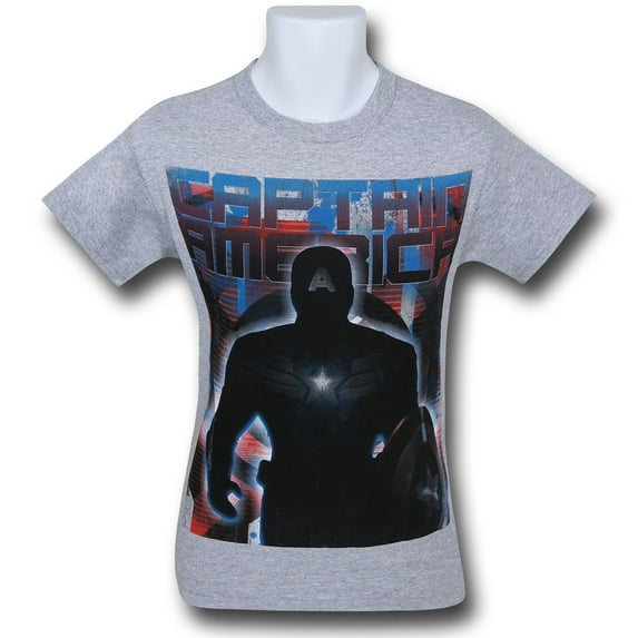Captain America Done Deal Grey T-Shirt-Men's Medium