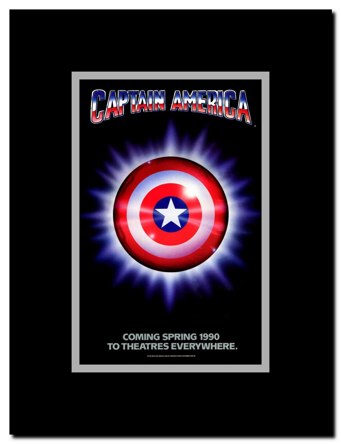 Captain America Framed Movie Poster