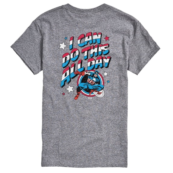 Captain America - I Can Do This All Day Short Sleeve Graphic T-Shirt