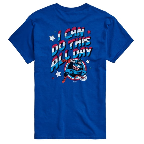 Captain America - I Can Do This All Day Short Sleeve Graphic T-Shirt