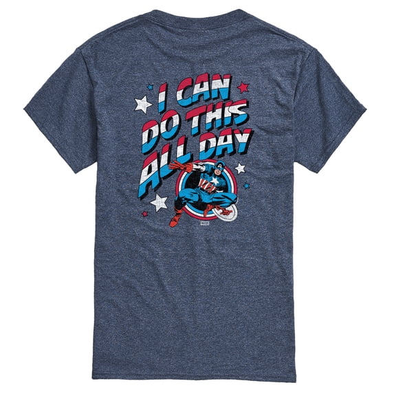 Captain America - I Can Do This All Day Short Sleeve Graphic T-Shirt