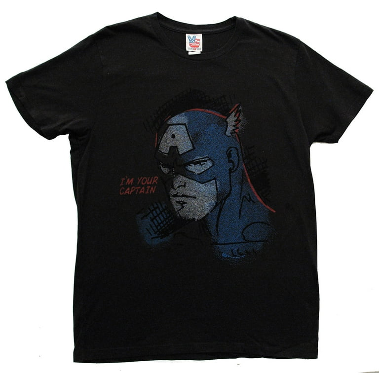 Captain America In Charge Marvel Comics Vintage Style Junk Food