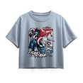 thumbnail image 1 of Captain America - Ink Grid - Youth Girls Boxy T-Shirt, 1 of 4