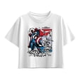 thumbnail image 1 of Captain America - Ink Grid - Youth Girls Boxy T-Shirt, 1 of 4