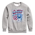 thumbnail image 1 of Captain America - Katakana - Youth Boys Crew Fleece Sweatshirt, 1 of 4