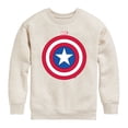 thumbnail image 1 of Captain America - Logo Shield - Youth Boys Crew Fleece Sweatshirt, 1 of 4