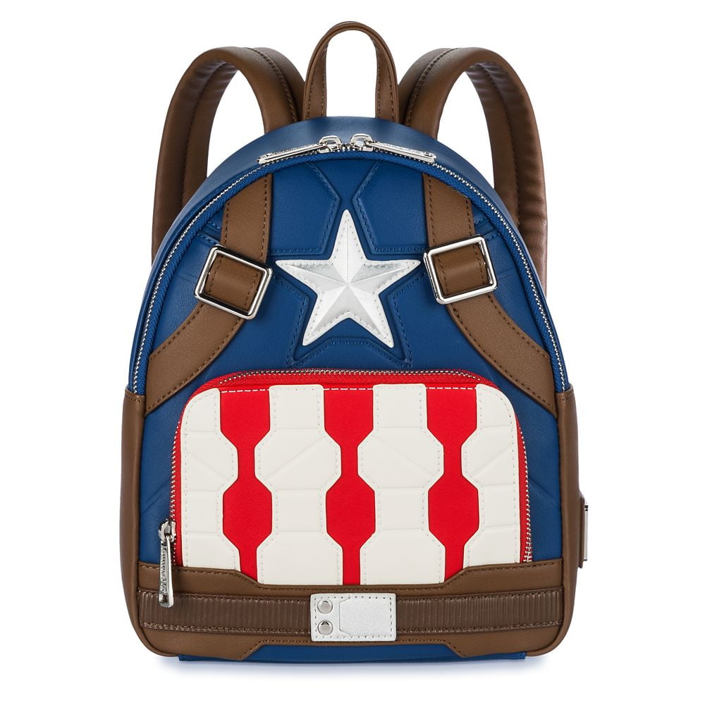 Captain America Loungefly Mini Backpack Marvel Avengers Walmart Business Supplies