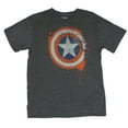 thumbnail image 1 of Captain America (Marvel Comics) Mens T-Shirt - Distressed Dripping Shield Logo (Small), 1 of 1