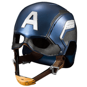 Captain America Mask 1:1 Wearable Helmet Original Film Size Collectible Action Figures for Adult and Kids, Navy Blue