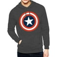 thumbnail image 1 of Captain America, Men's Apparel Graphic Hoodie Sweatshirt, 80's Captain, Sizes S-3XL, 1 of 4