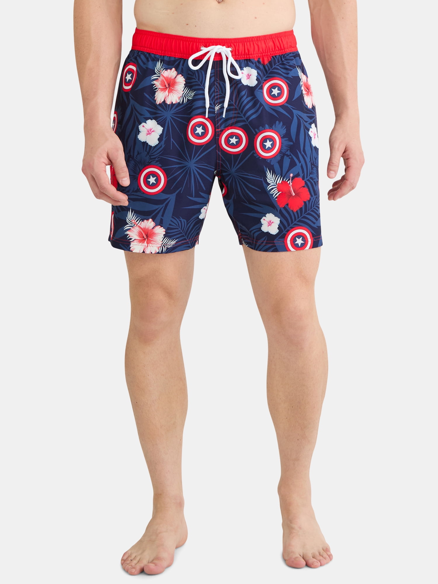 License Men’s & Big Men's Graphic Swim Shorts, Sizes S-3XL