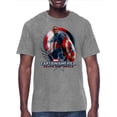 thumbnail image 1 of Captain America, Mens Graphic Print Short Sleeve Tee, Standing Captain, Sizes XS-3XL, 1 of 6