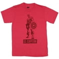 thumbnail image 1 of Captain America Mens T-Shirt - El Capitan Standing Sketch Image (2X-Large), 1 of 1