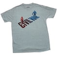 thumbnail image 1 of Captain America Mens T-Shirt  - Iron Man Cap Stylized Civil War Stare Down (Medium), 1 of 1