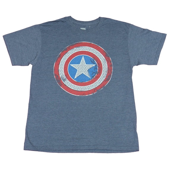 Captain America Mens T-Shirt - Shield Filled with Tiny Shields (4X-Large)