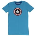 thumbnail image 1 of Captain America Moisture Wicking Mens T-Shirt-  Small Full Color Logo Front (Small), 1 of 1