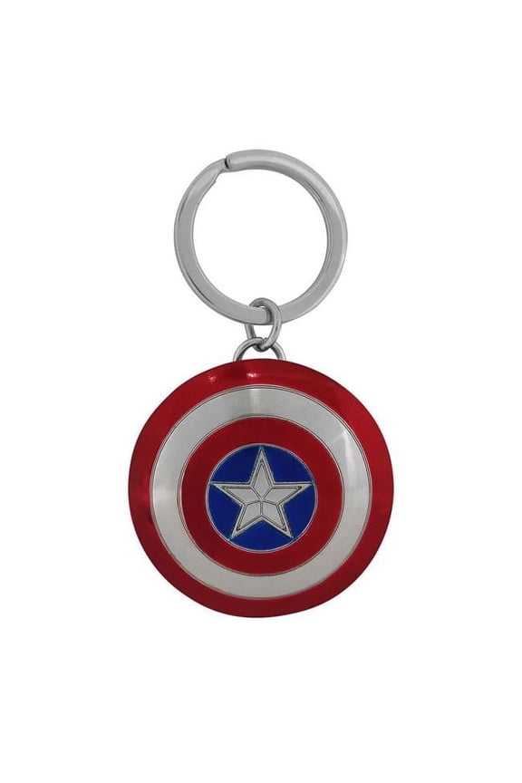 Captain America Movie Metal Shield Keychain
