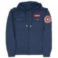 thumbnail image 1 of Captain America Patch Shield Jacket Hoodie-Large, 1 of 5