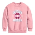 thumbnail image 1 of Captain America - Property - Youth Boys Crew Fleece Sweatshirt, 1 of 3