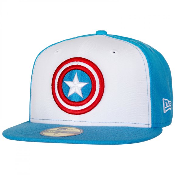 Captain America Red White and Blue Colorway New Era 59Fifty Fitted Hat-7 Fitted