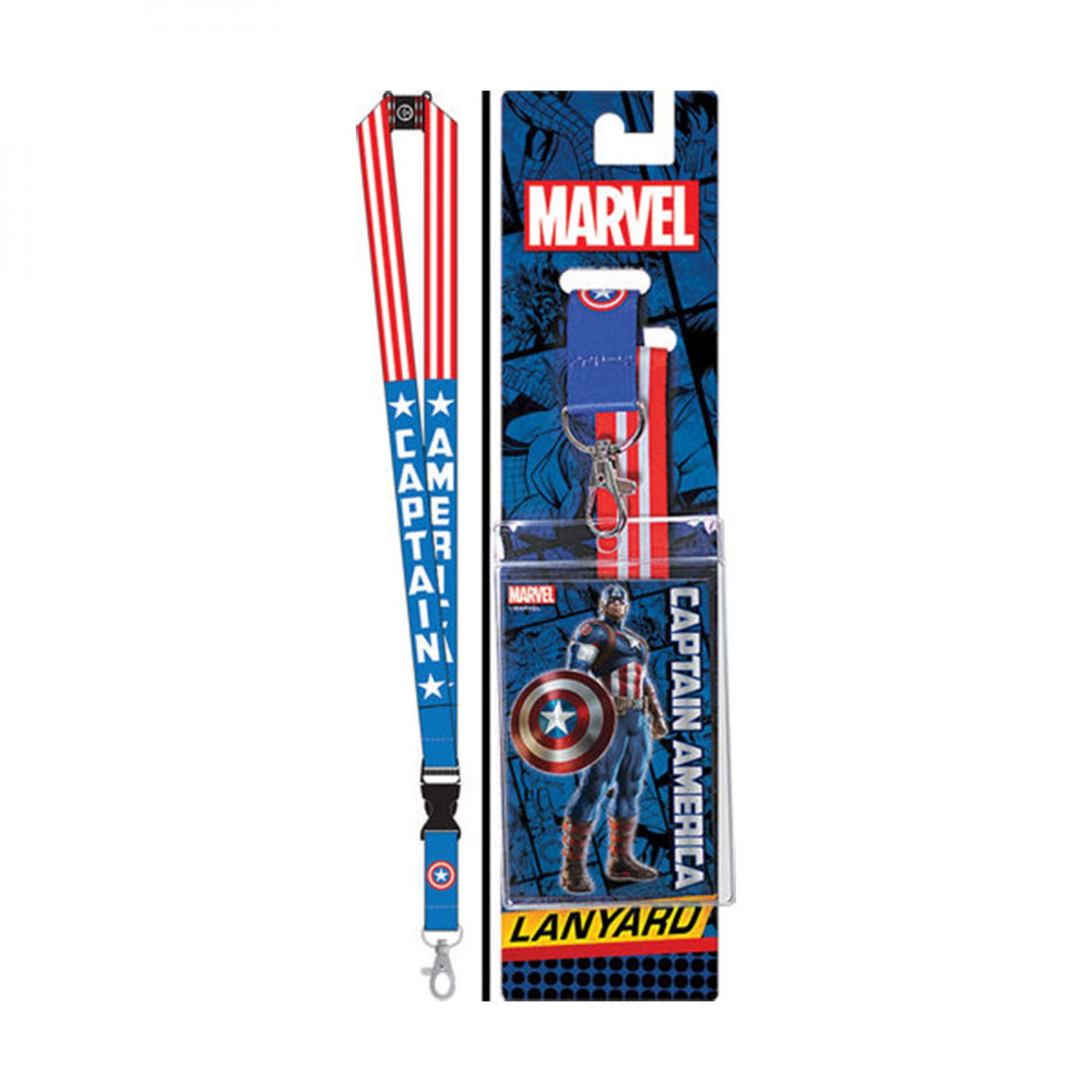 monoキャプテンアメリカ Marvel ComicsCaptain America Reversible Lanyard with Breakaway