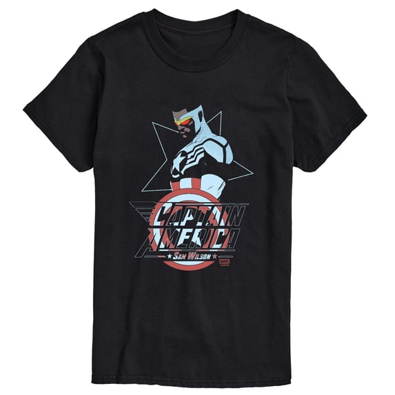 Captain America - Sam Wilson Cap Short Sleeve Graphic T-Shirt