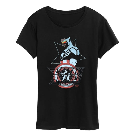 Captain America - Sam Wilson Cap Women's Short Sleeve Graphic T-Shirt