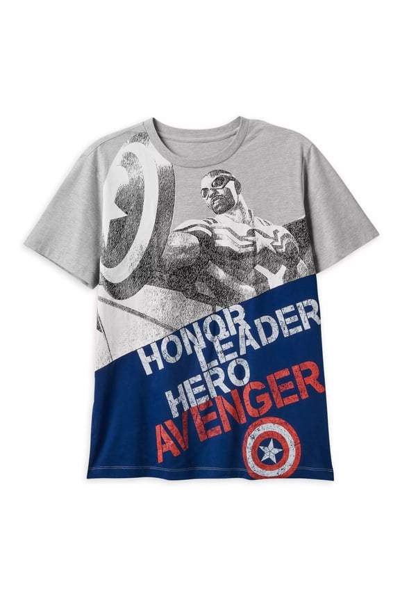 Captain America Sam Wilson Fashion T-Shirt for Adults Size Large