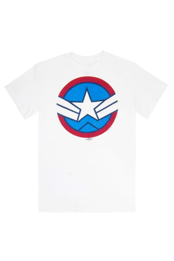 Sam Wilson Shield Logo White Colorway T-Shirt-Large