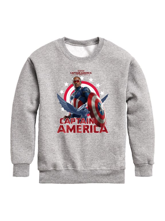 - Sam Wilson Boys' Graphic Long Sleeve Fleece Sweatshirt