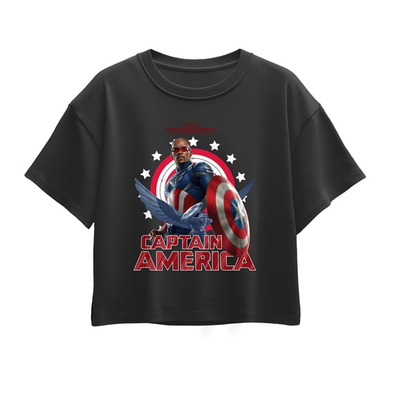 Captain America - Sam Wilson - Youth Girls Boxy T-Shirt