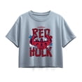 thumbnail image 1 of Captain America - Scribble Red Hulk - Youth Girls Boxy T-Shirt, 1 of 4