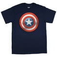 thumbnail image 1 of Captain America Shaded Shield Logo Men's T-shirt (Large), 1 of 1