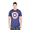 thumbnail image 1 of Captain America Shield Adult Navy Performance T-Shirt, 1 of 3